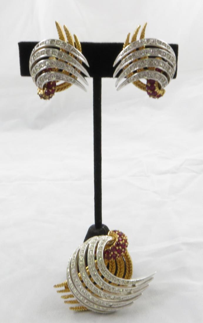 BOUCHER BROOCH & EARRINGS #9150 (1 of 10)