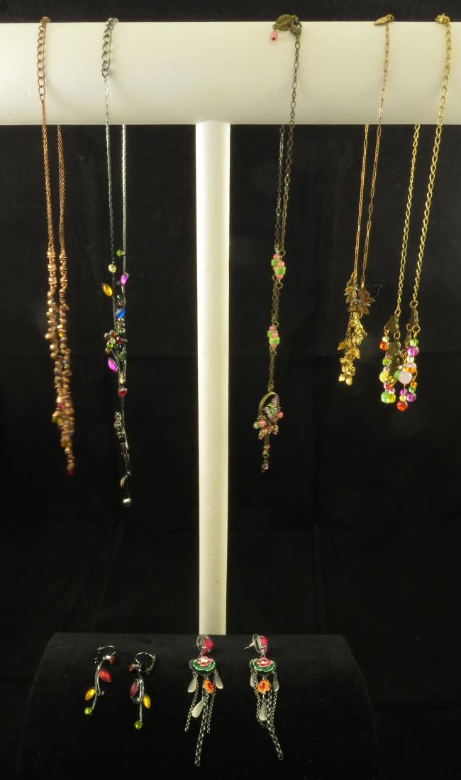(4) CONTEMPORARY COSTUME NECKLACES, (2) PR. EARRINGS (1 of 14)