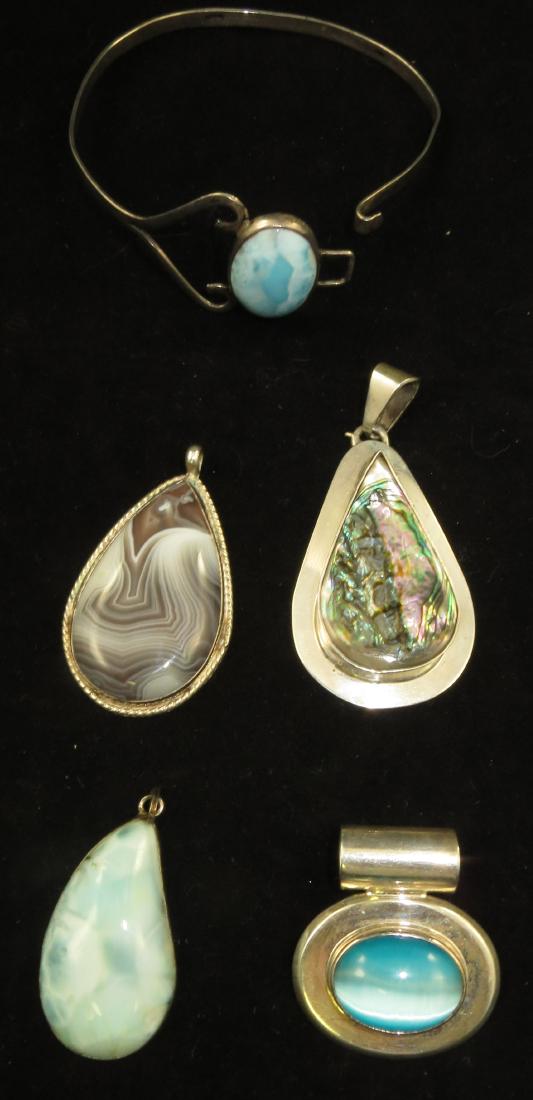 (5) PIECES SILVER JEWELRY (1 of 17)