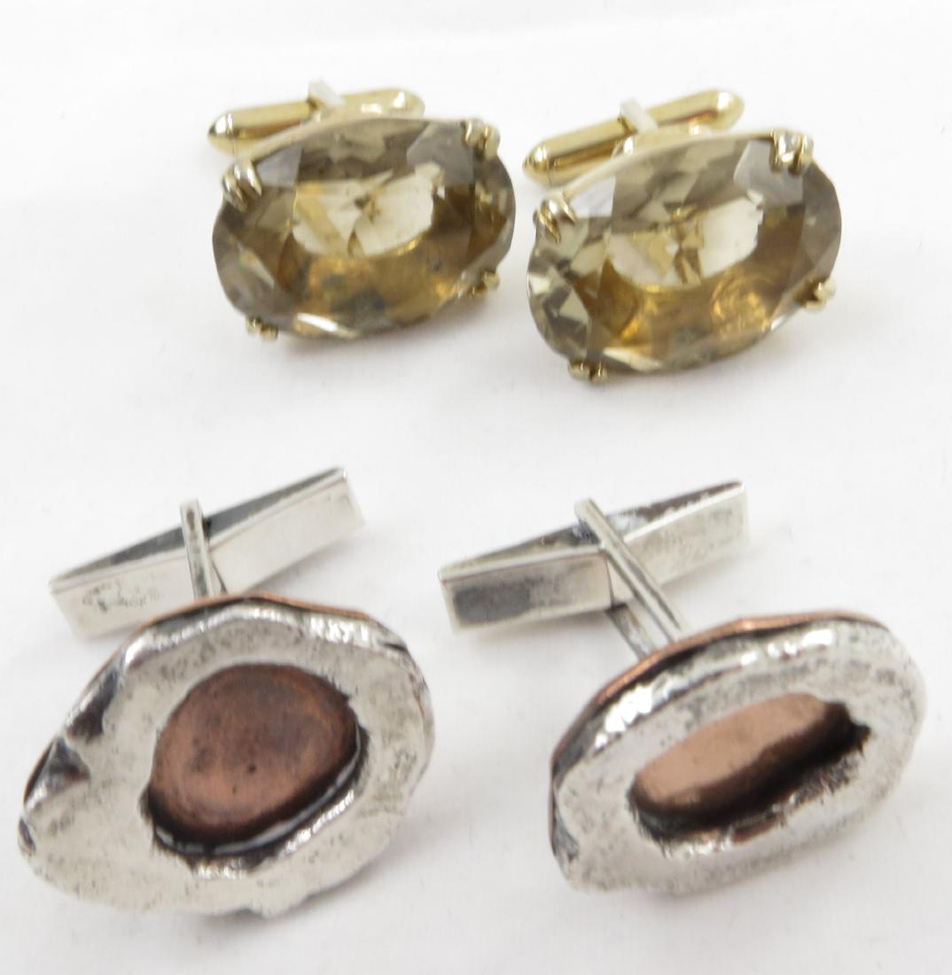 (2) PAIR VINTAGE CUFFLINKS (1 of 4)