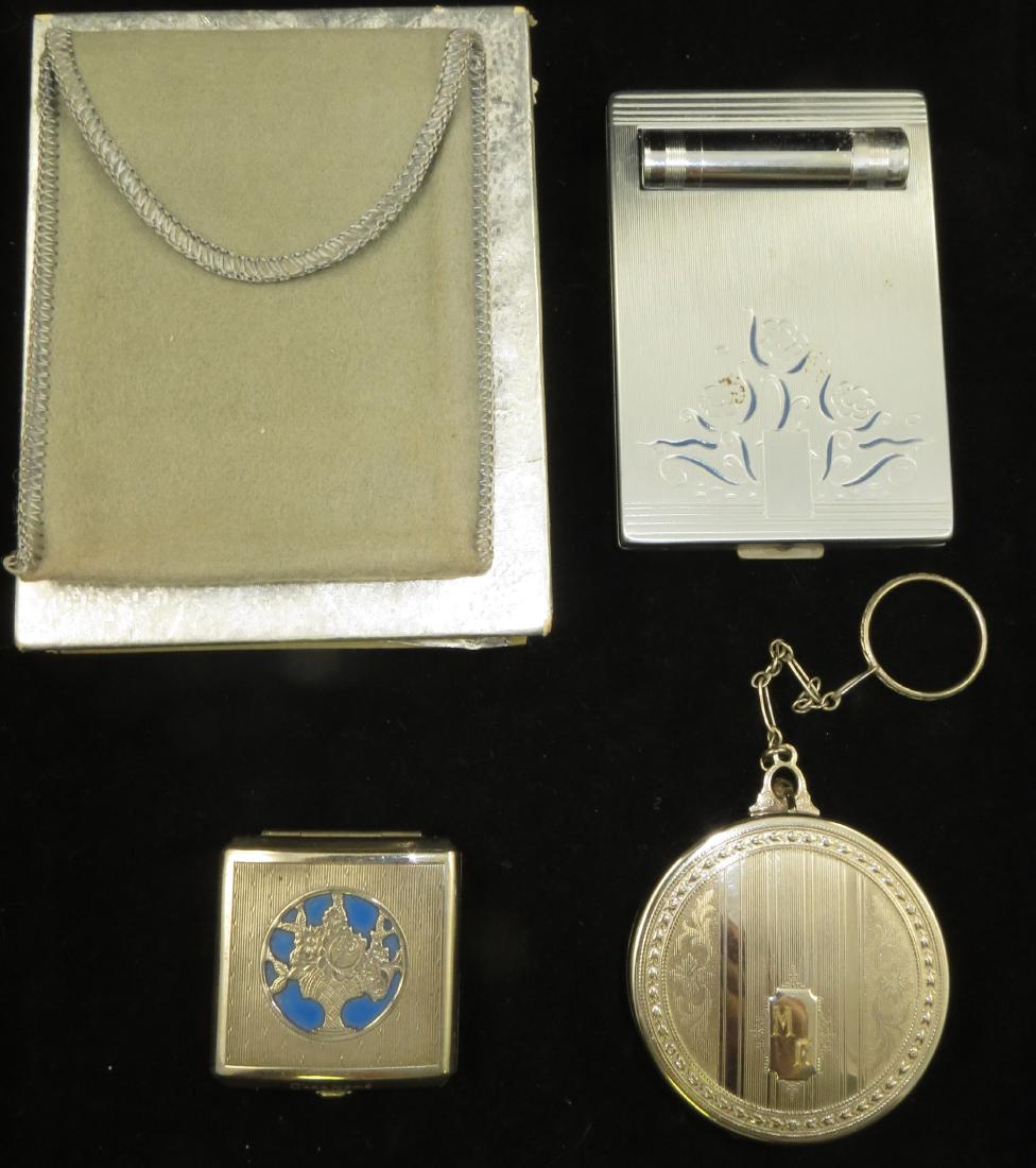 (3) VINTAGE SILVERTONE COMPACTS (1 of 17)