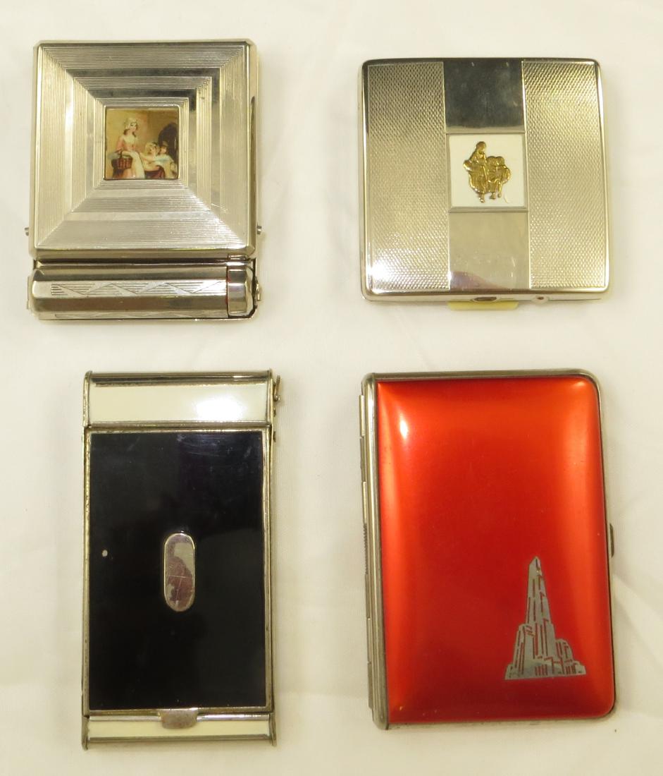 (4) VINTAGE SILVERTONE COMPACTS (1 of 19)