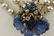 EARLY MIRIAM HASKELL PEARL & BLUE GLASS CHOKER - 12