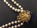EARLY MIRIAM HASKELL PEARL & BLUE GLASS CHOKER - 17