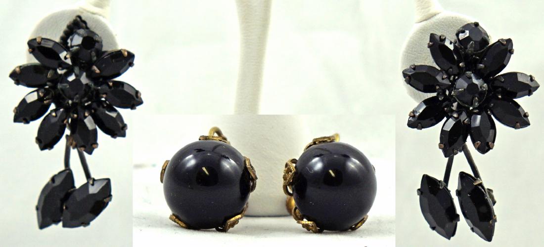 (2) PAIR VINTAGE MIRIAM HASKELL EARRINGS (1 of 20)