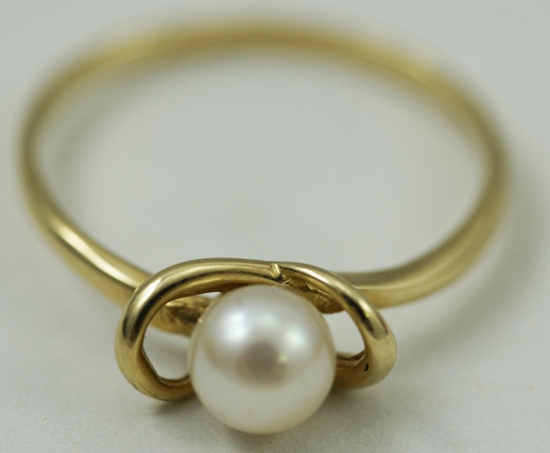 14K YELLOW GOLD PEARL RING (1 of 8)
