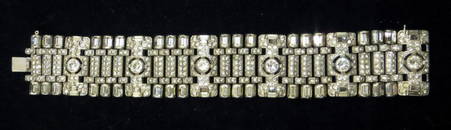 TRIFARI ART DECO RHINESTONE BRACELET