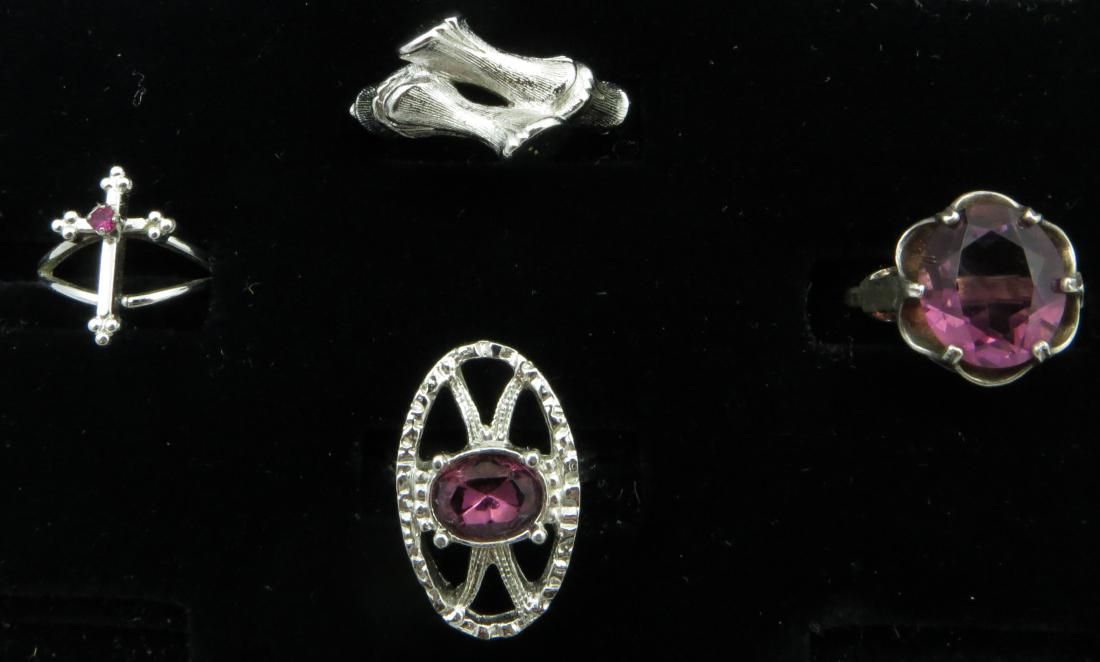 (4) SARAH COVENTRY SILVERTONE RINGS (1 of 4)
