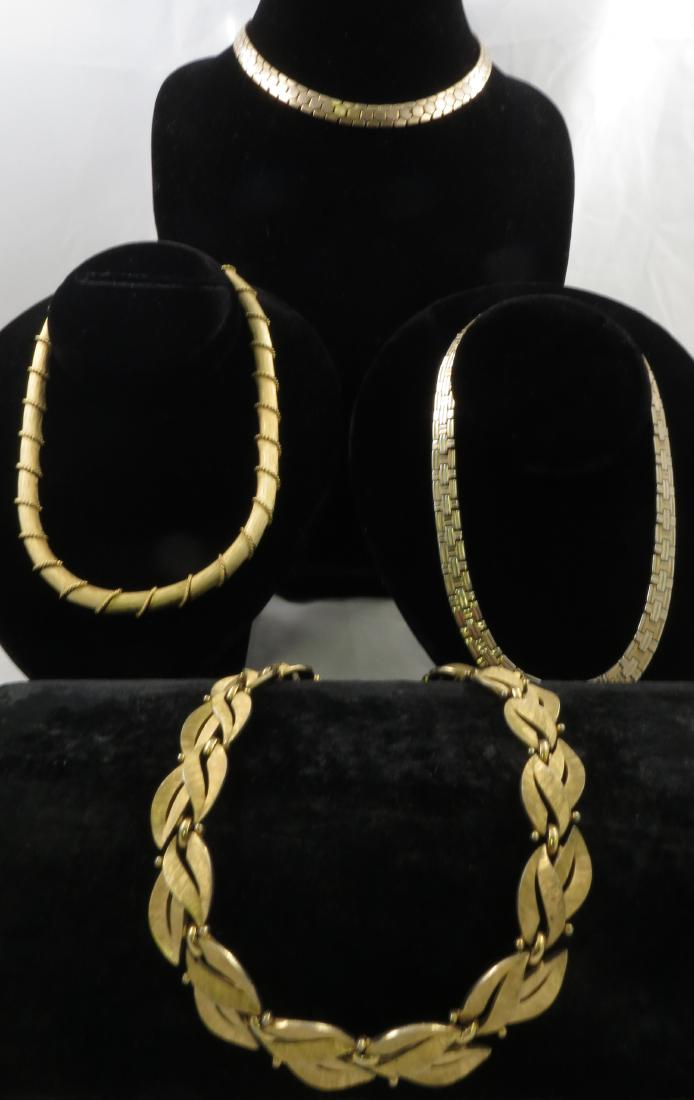 (4) TRIFARI GOLDTONE NECKLACES (1 of 5)