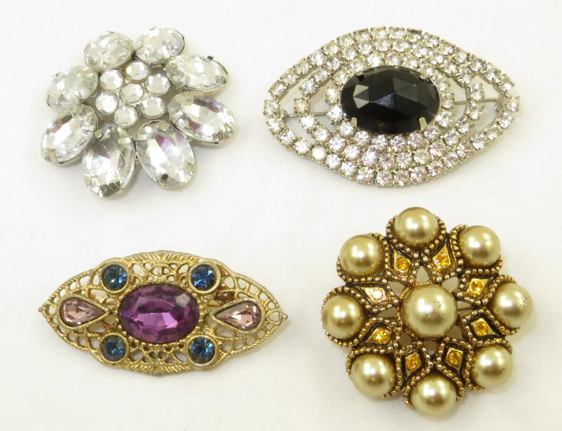 (4) RHINESTONE BROOCHES (1 of 11)