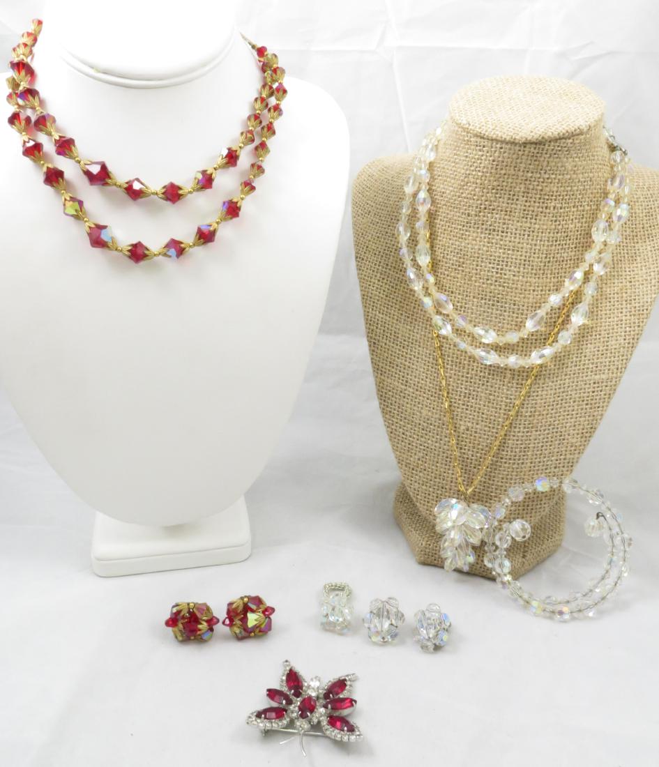 (7)  PCS. CUT CRYSTAL BEAD & RHINSTONE JEWELRY (1 of 13)