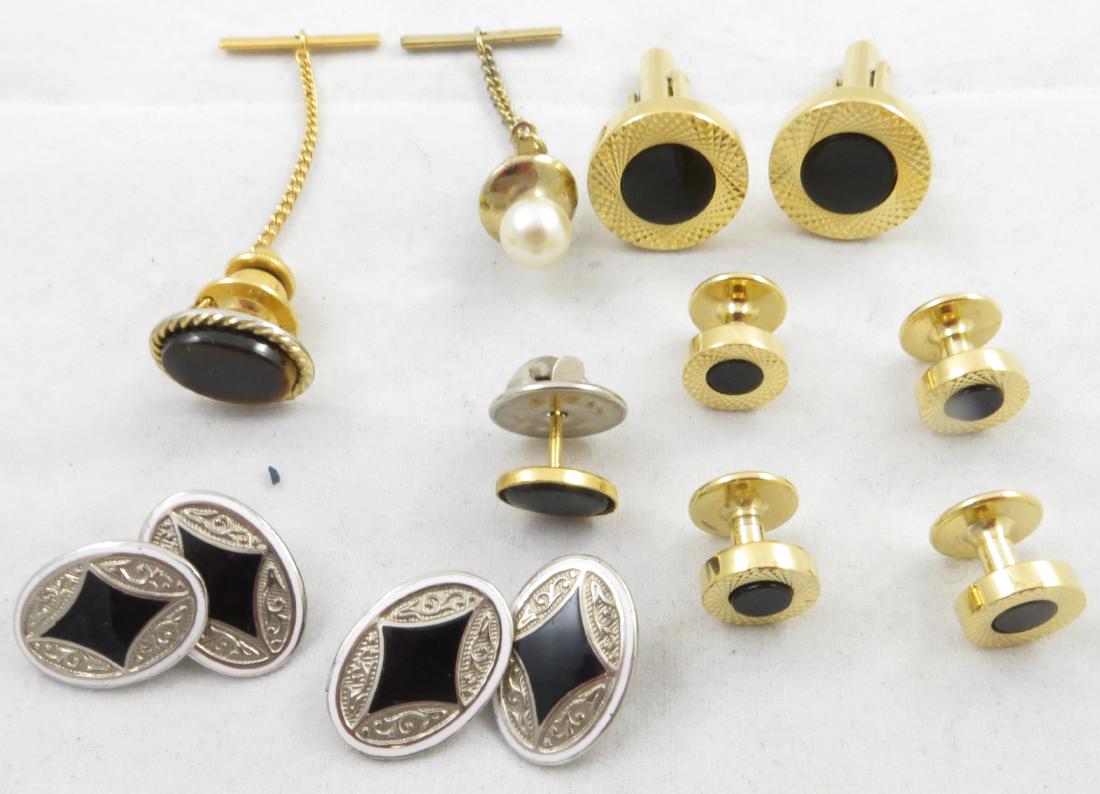 (5) MEN'S CUFFLINKS, TIE-TACS, ETC. (1 of 20)