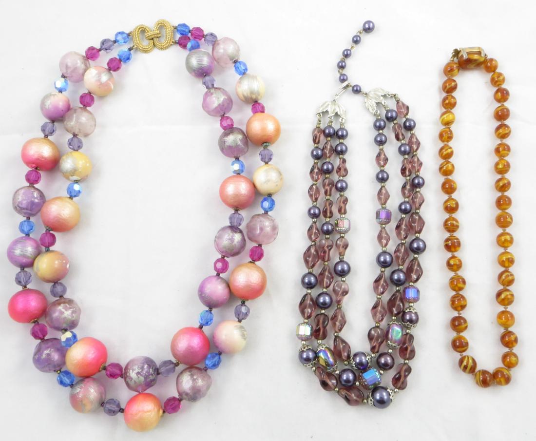(3) PIECES TRIFARI & MARVELLA BEADED NECKLACES (1 of 10)