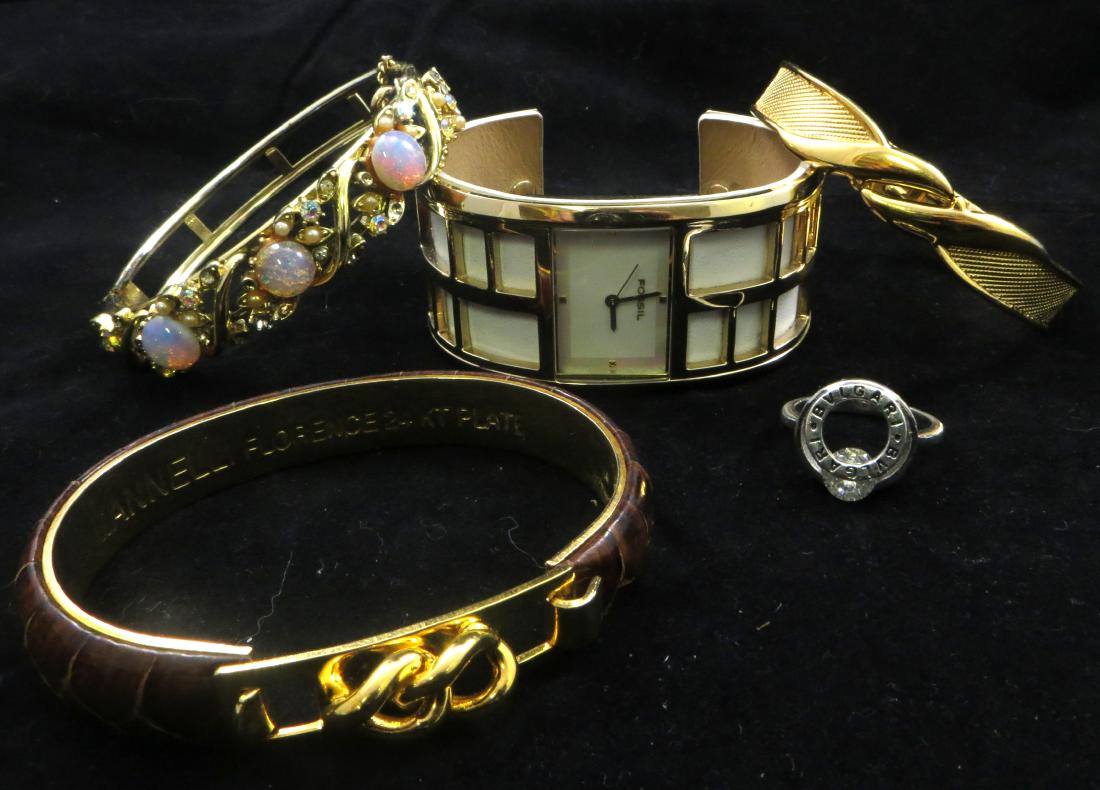 (5) PIECES DESIGNER BRACELETS, RING & WATCH (1 of 6)