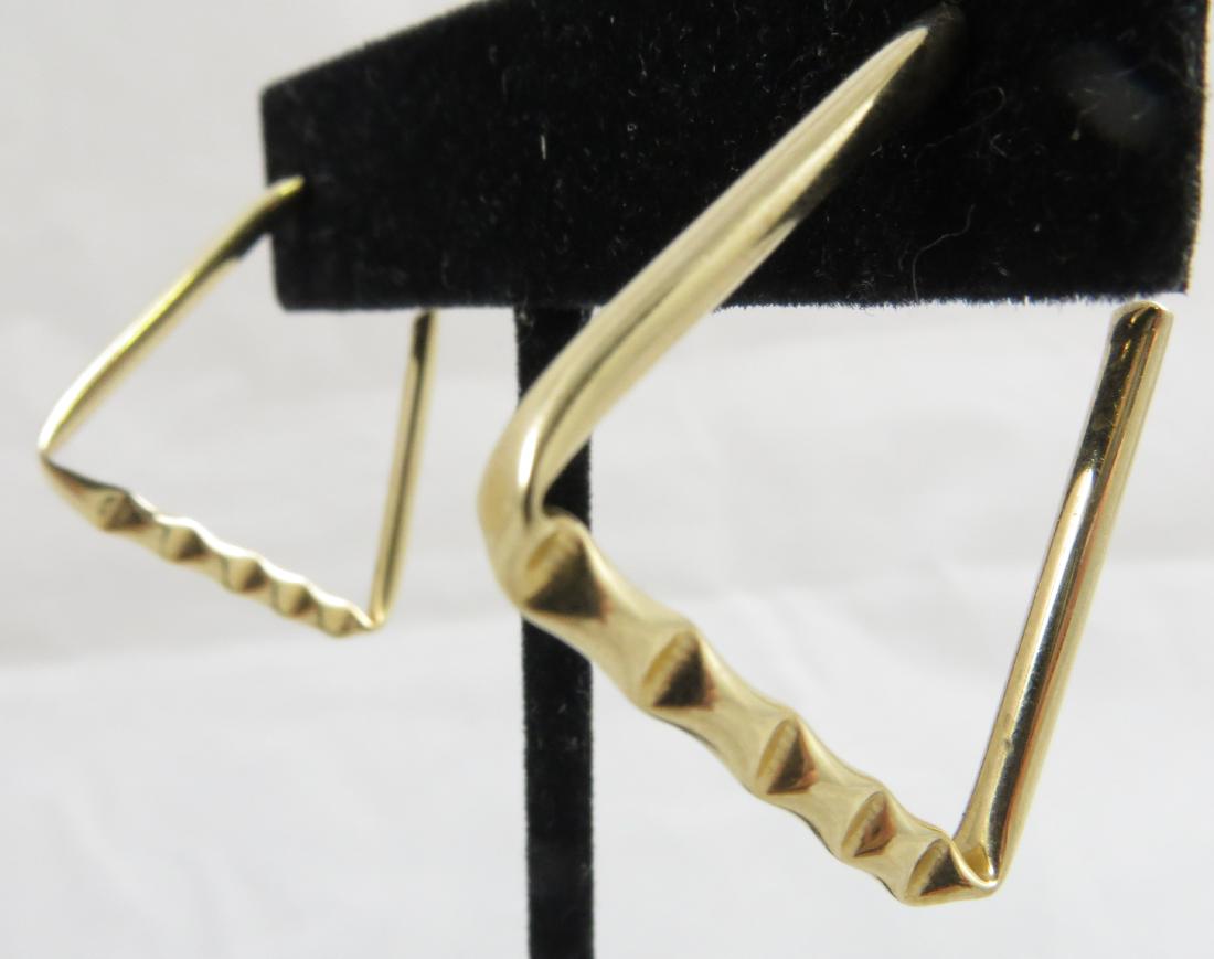 PAIR OF 14K YELLOW GOLD HOOP EARRINGS (1 of 2)