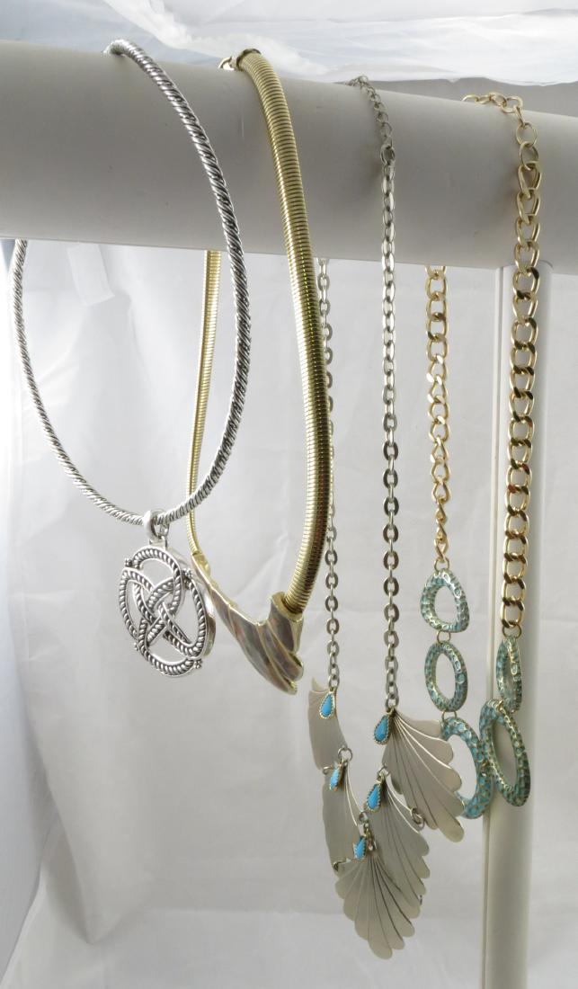 (4) CHOKER STYLE NECKLACES (1 of 17)