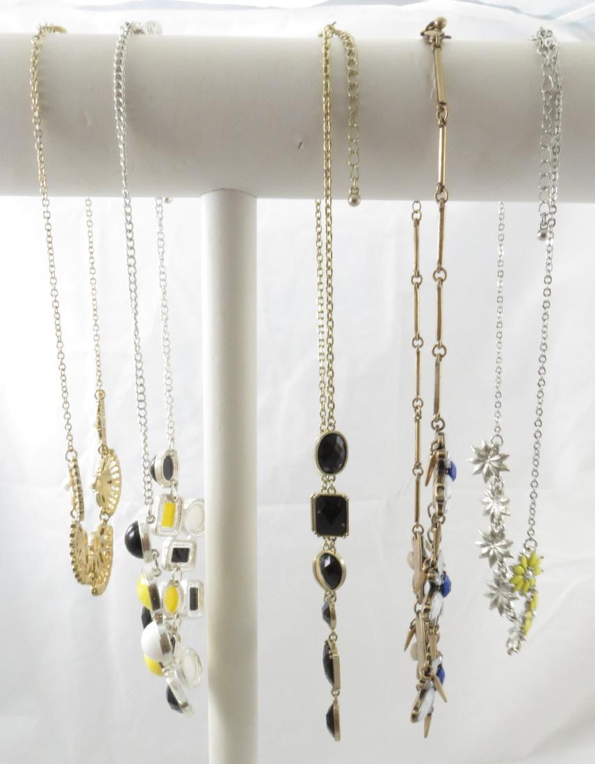 (5) CONTEMPORARY COSTUME NECKLACES - OPAQUE STONES (1 of 12)