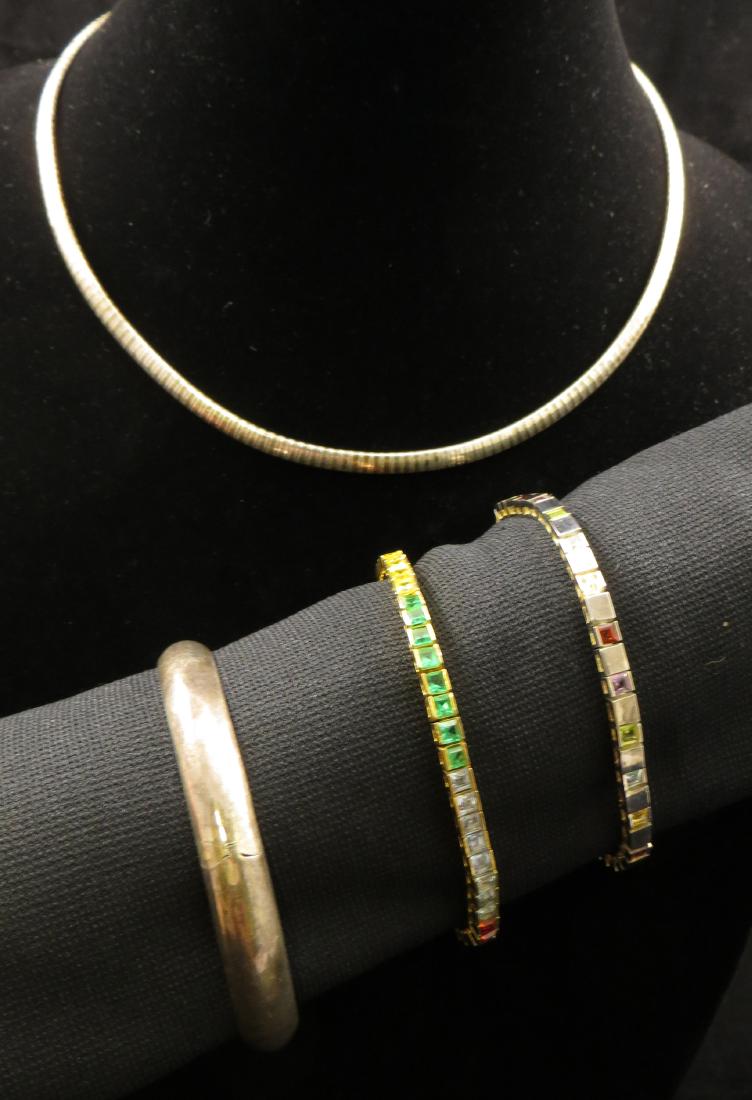 (4) PIECES COSTUME VINTAGE JEWELRY - STERLING (1 of 20)