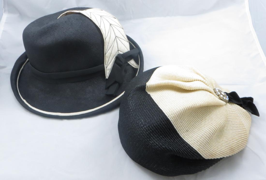 (2) VINTAGE LADIES' HATS - CIRCA 1940'S-50'S (1 of 5)