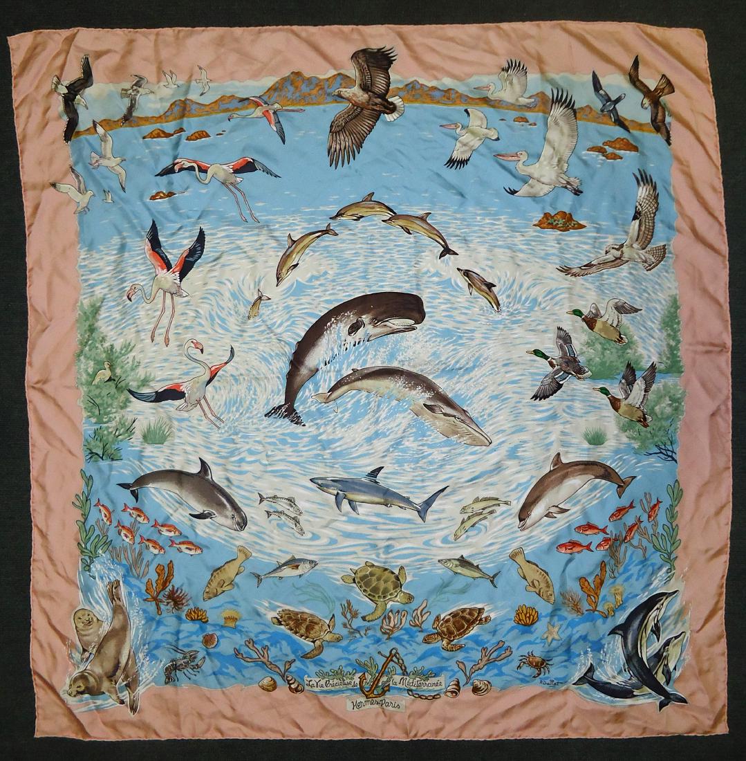 HERMES AIRS SILK LADIES' SCARF (1 of 8)
