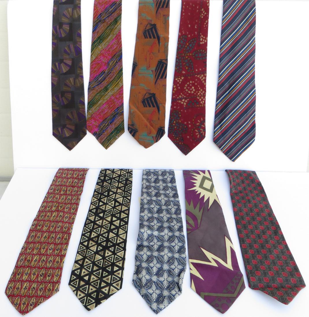 (10) ITALIAN DESIGNER SILK NECKTIES (1 of 2)