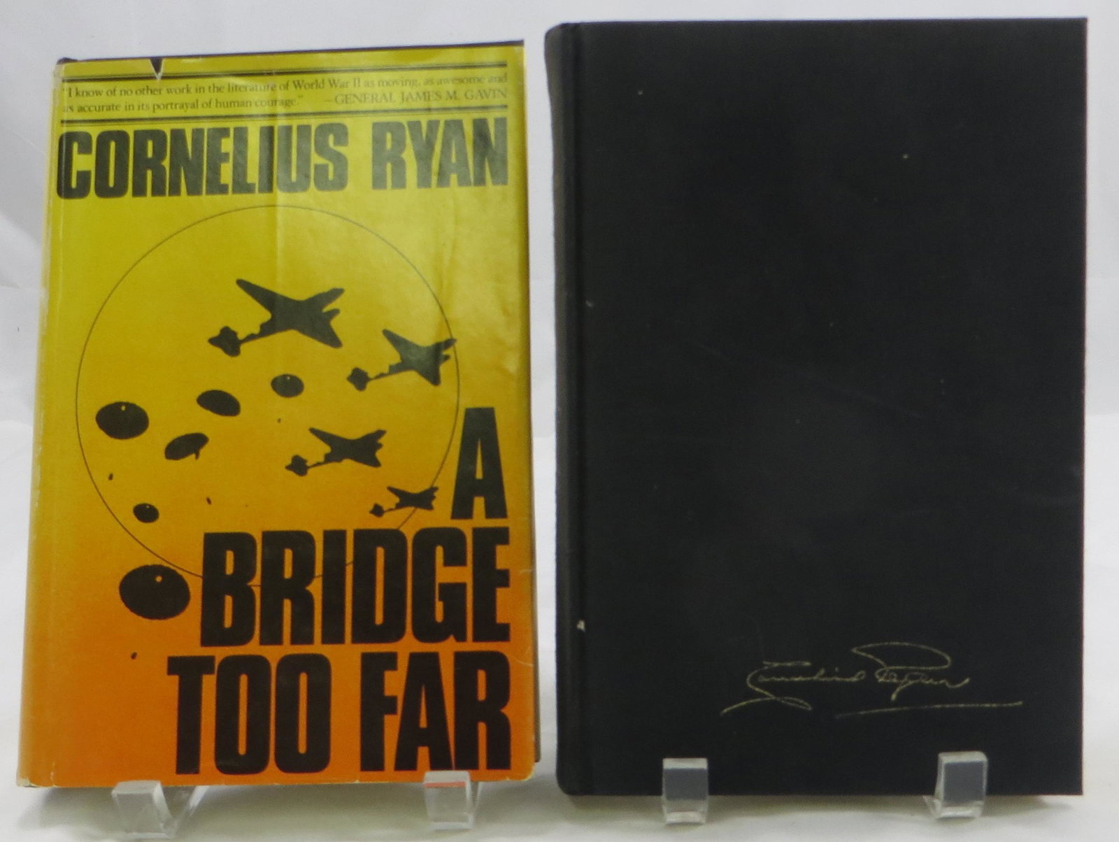(2) WW II BOOKS by CORNELIUS RYAN: (1) " A Bridge Too Far", Cornelius Ryan, 1974; (1) " The Last Battle", Cornelius Ryan, 1966, no dust jacket; One has dust jacket G - VG