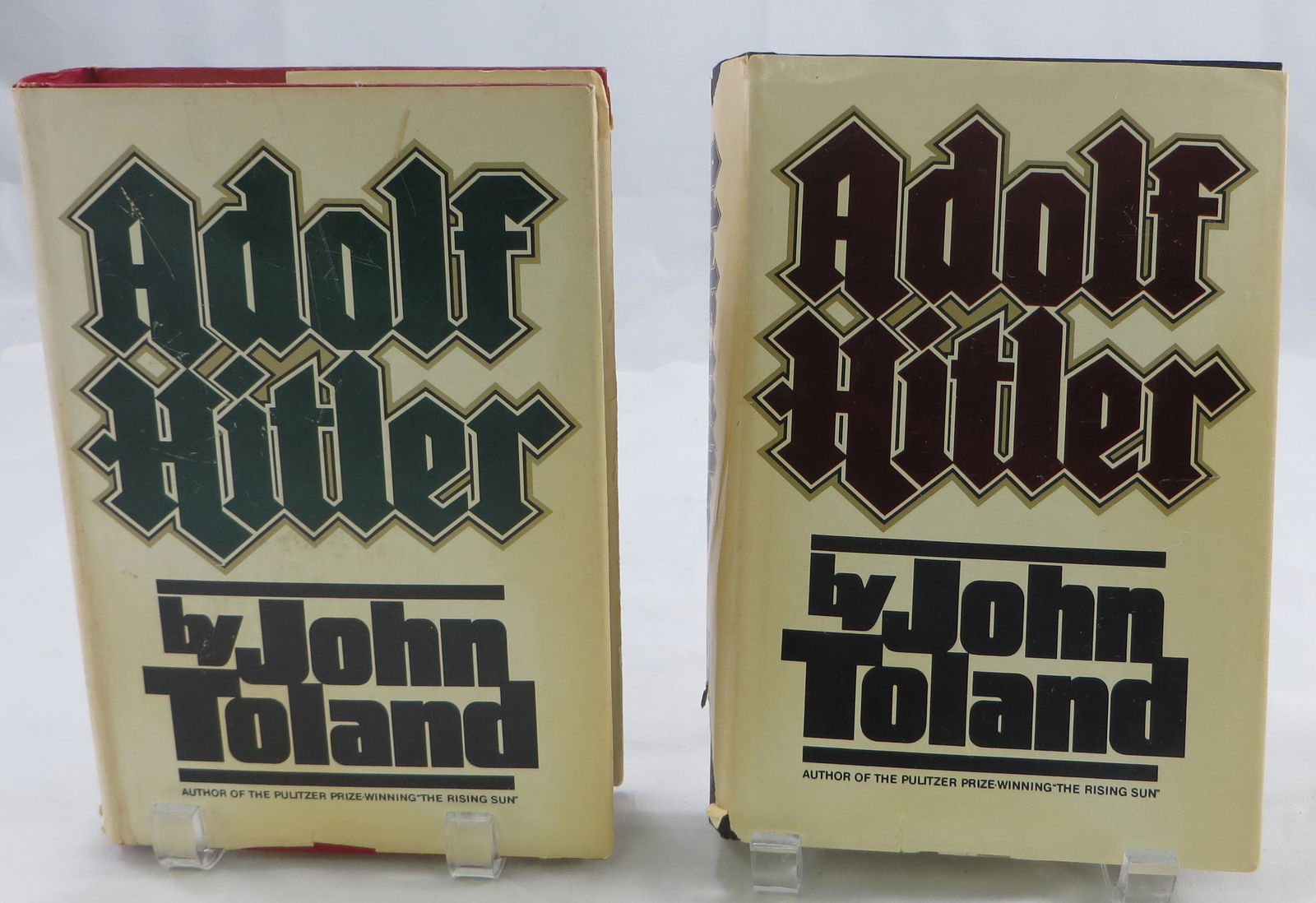 (2) WORLD WAR II BOOKS - TOLAND - HILTER - 2 VOLS: (1) " Adolf Hitler" volumn I , John Toland, 1976; (1)" Adolf Hitler" vol II , John Toland, 1976;