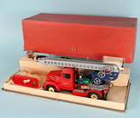 RARE SCHUCO 1955 6080 ELECTRO FIRETRUCK with BOX