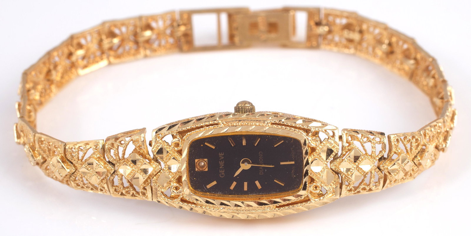 14K LADIES' GOLD GENEVE WATCH (1 of 4)