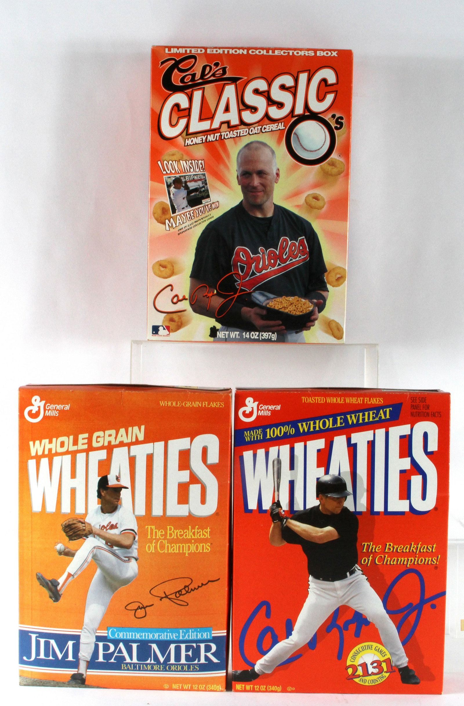 (3) ORIOLES RELATED CEREAL BOXES (1 of 2)