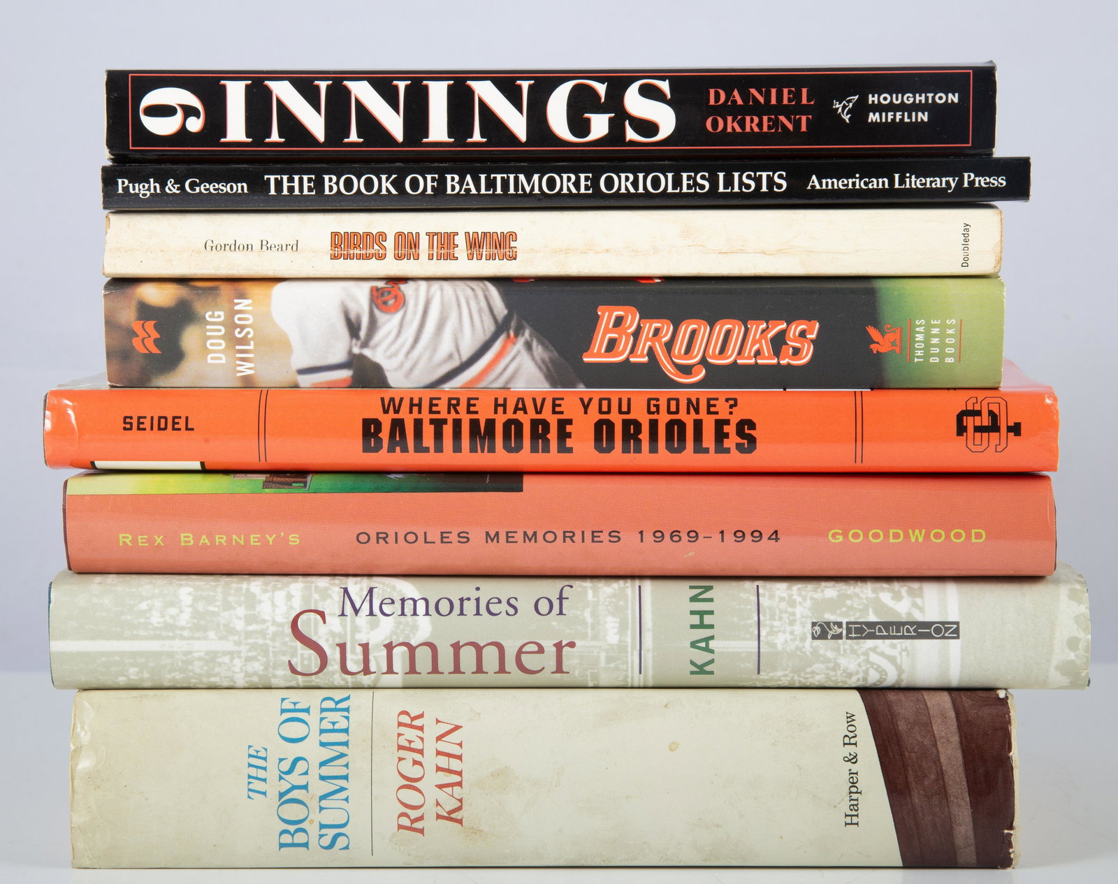 BALTIMORE ORIOLES & BASEBALL BOOKS (8) (1 of 4)