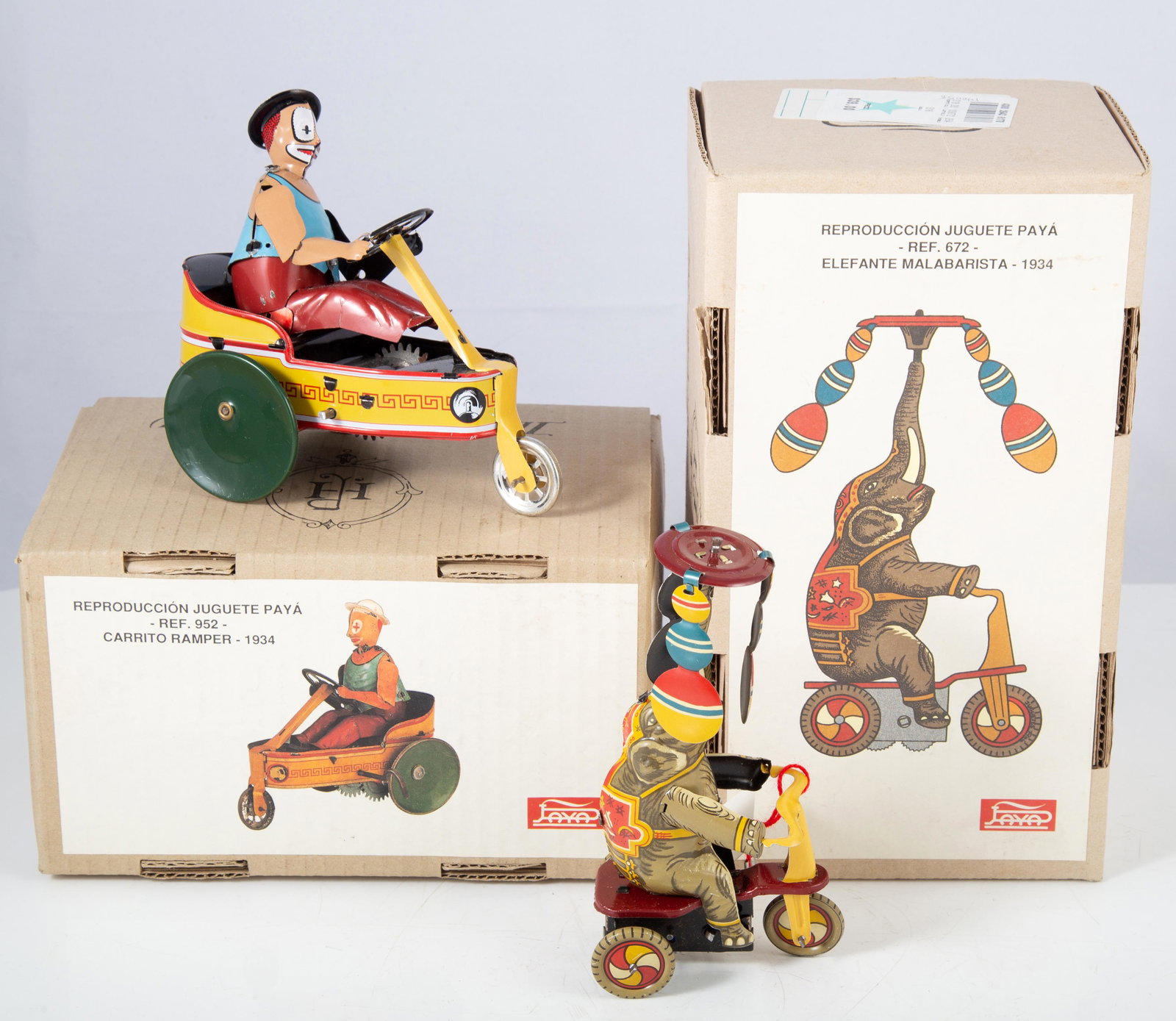 PAYA REPRODUCTION TIN LITHO MECHANICAL TOYS (2) (1 of 6)