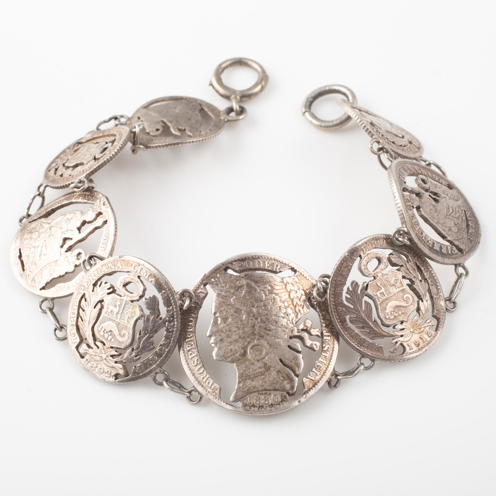 Silver Coin Bracelet
