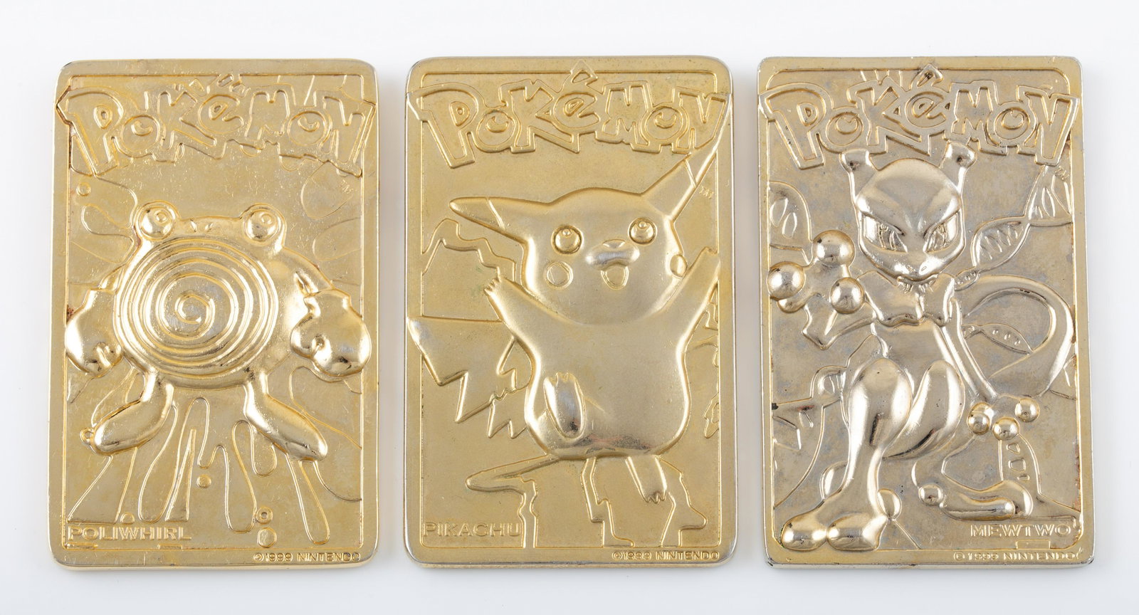 (3) 1999 POKEMON LIMITED EDITION METAL TRADING CARDS (1 of 5)