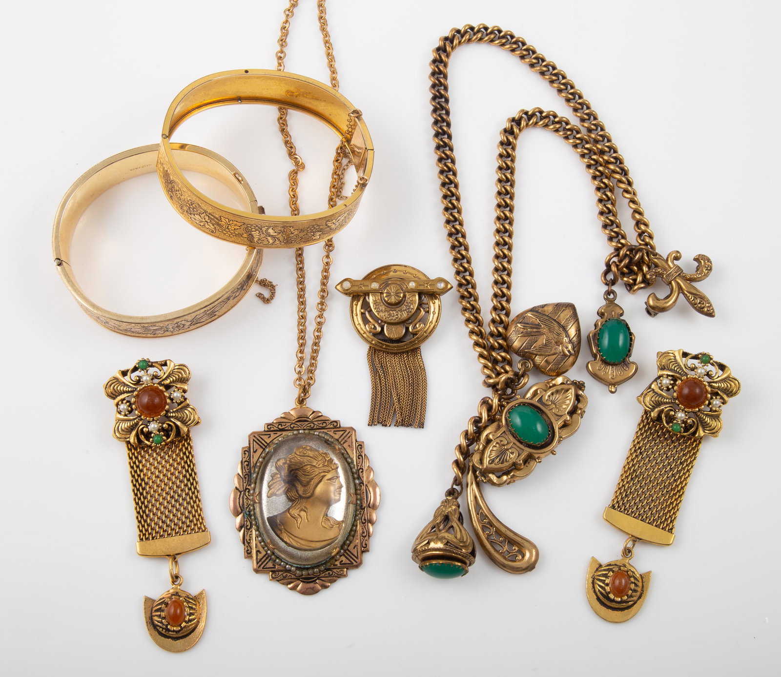 (7) PCS. VICTORIAN & VICTORIAN STYLE JEWELRY (1 of 7)