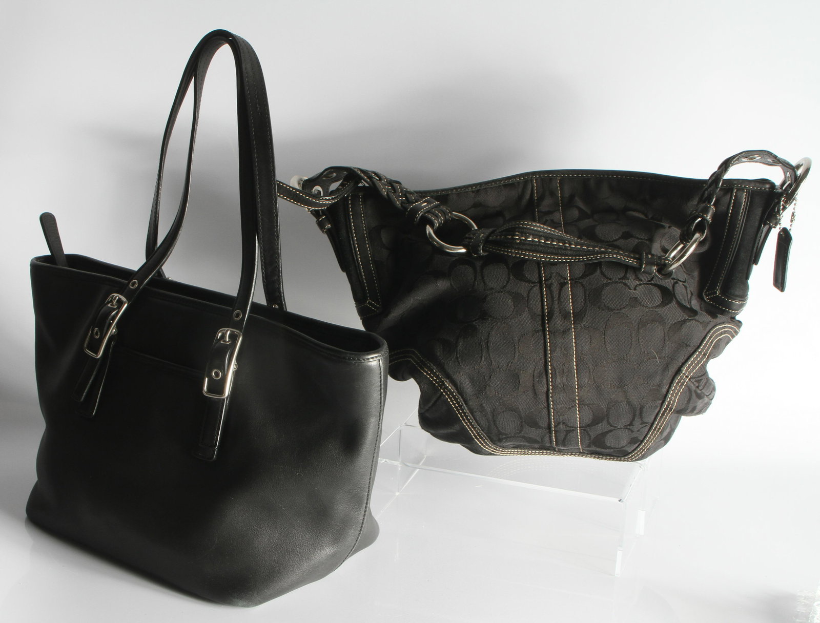 (2) COACH BAGS - LEATHER & FABRIC (1 of 10)