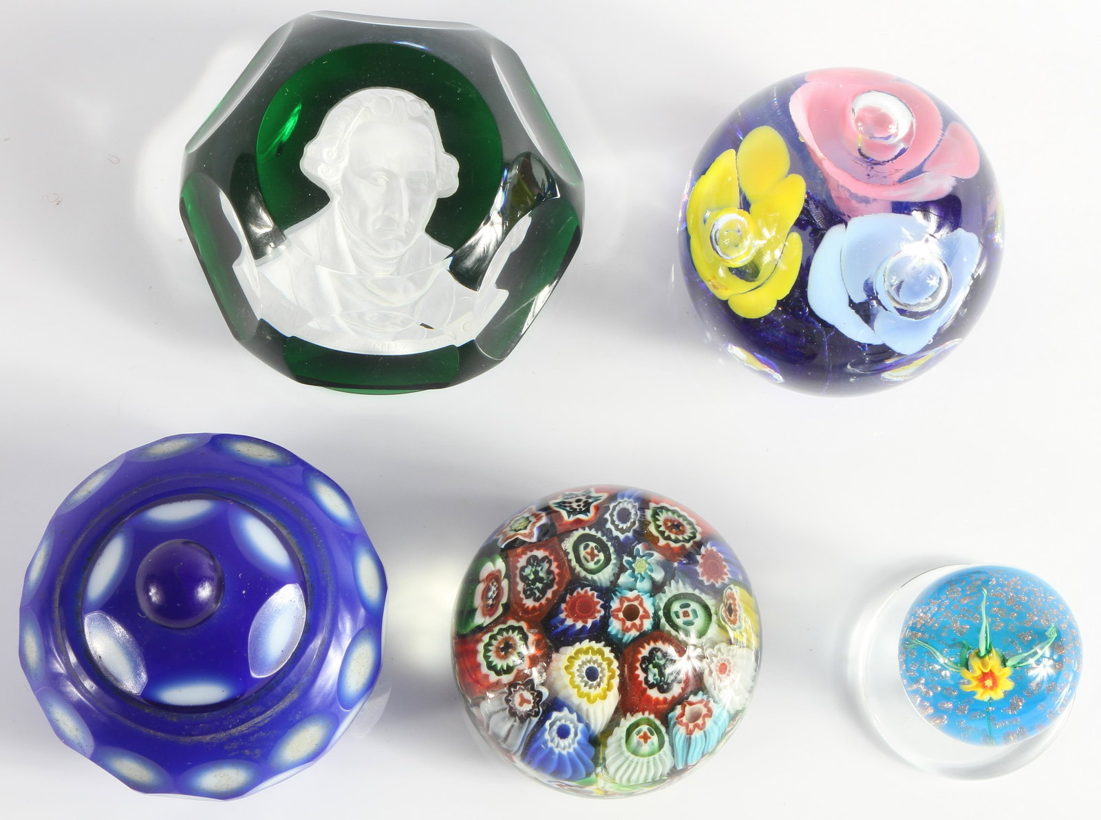(5) ART GLASS/PAPERWEIGHTS (1 of 4)