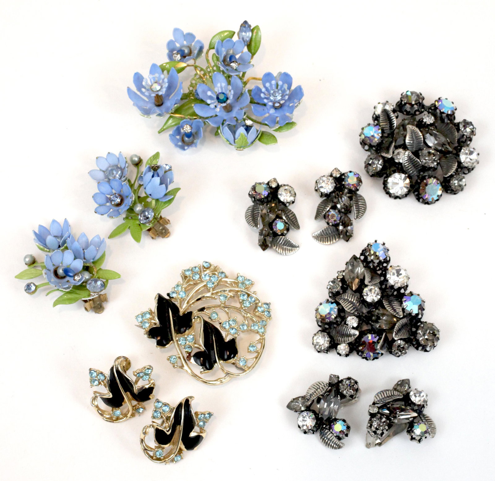 (4) DEMI PARURE RHINESTONE SETS (1 of 6)