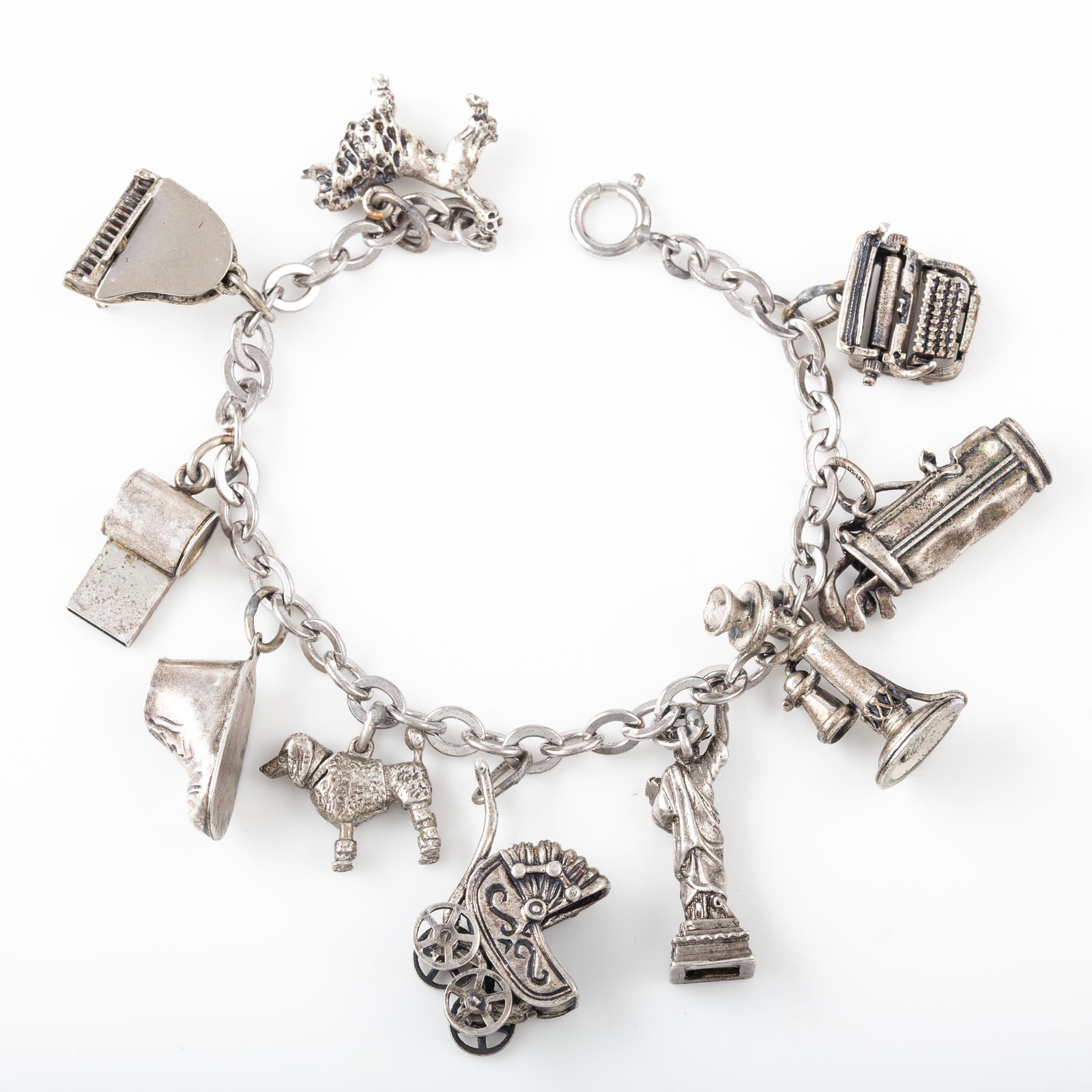 STERLING CHARM BRACELET (1 of 6)