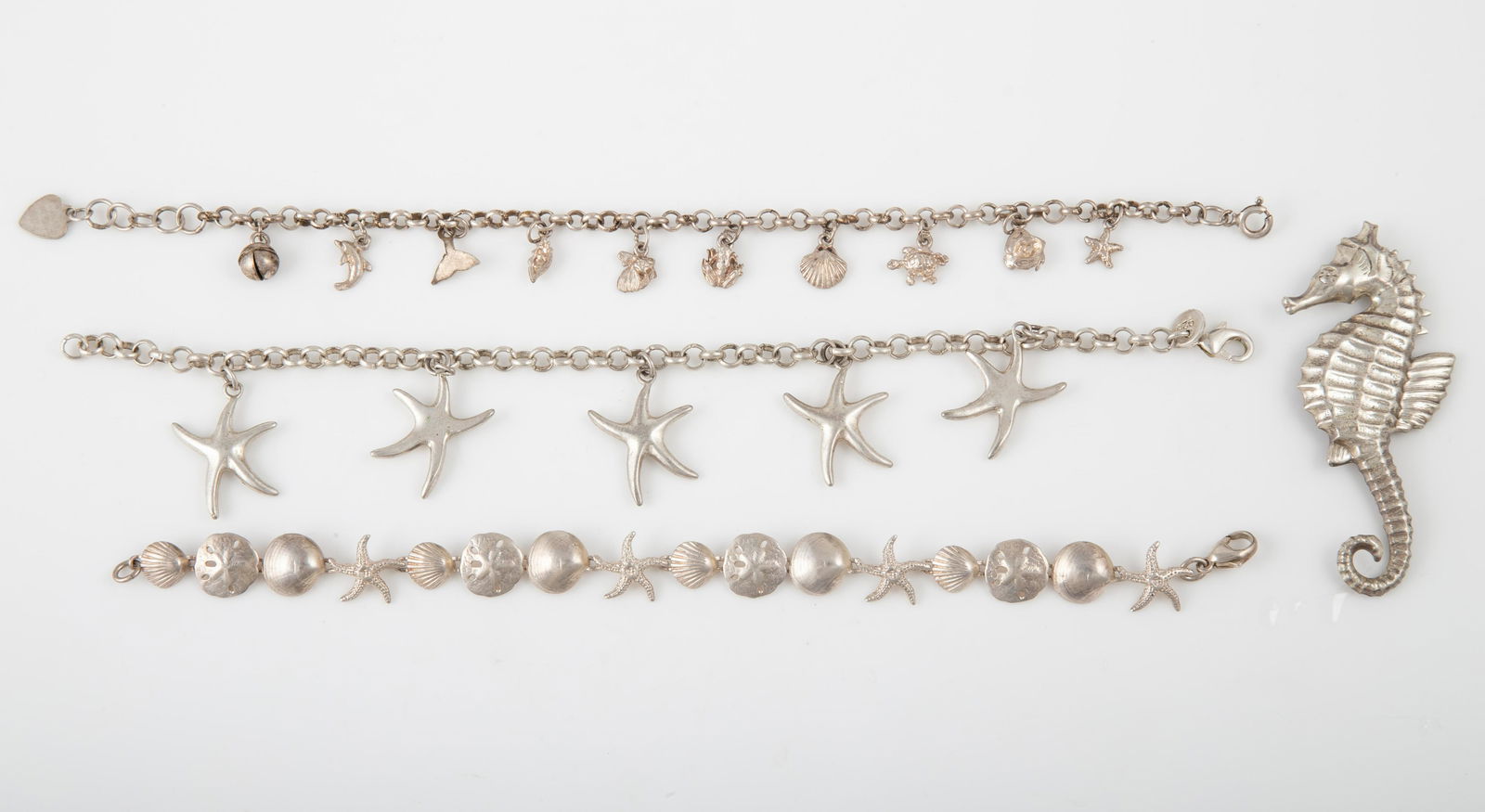 (4) PCS. STERLING SEA LIFE JEWELRY (1 of 8)