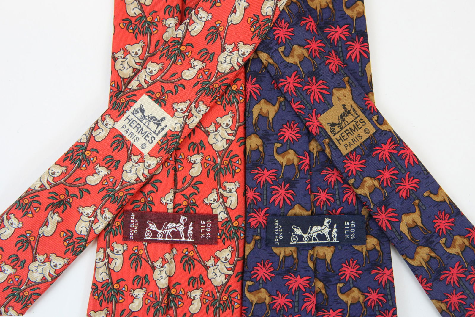 (2) VINTAGE HERMES SILK NECK TIES (1 of 6)
