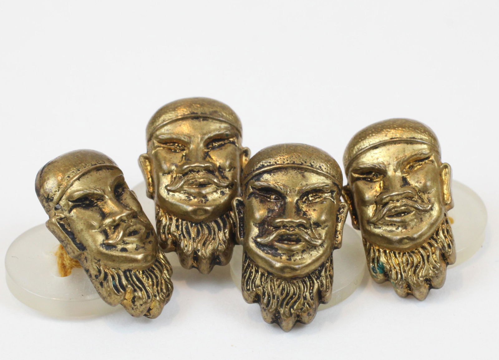 (4) ASIAN MAN BUTTONS (1 of 8)