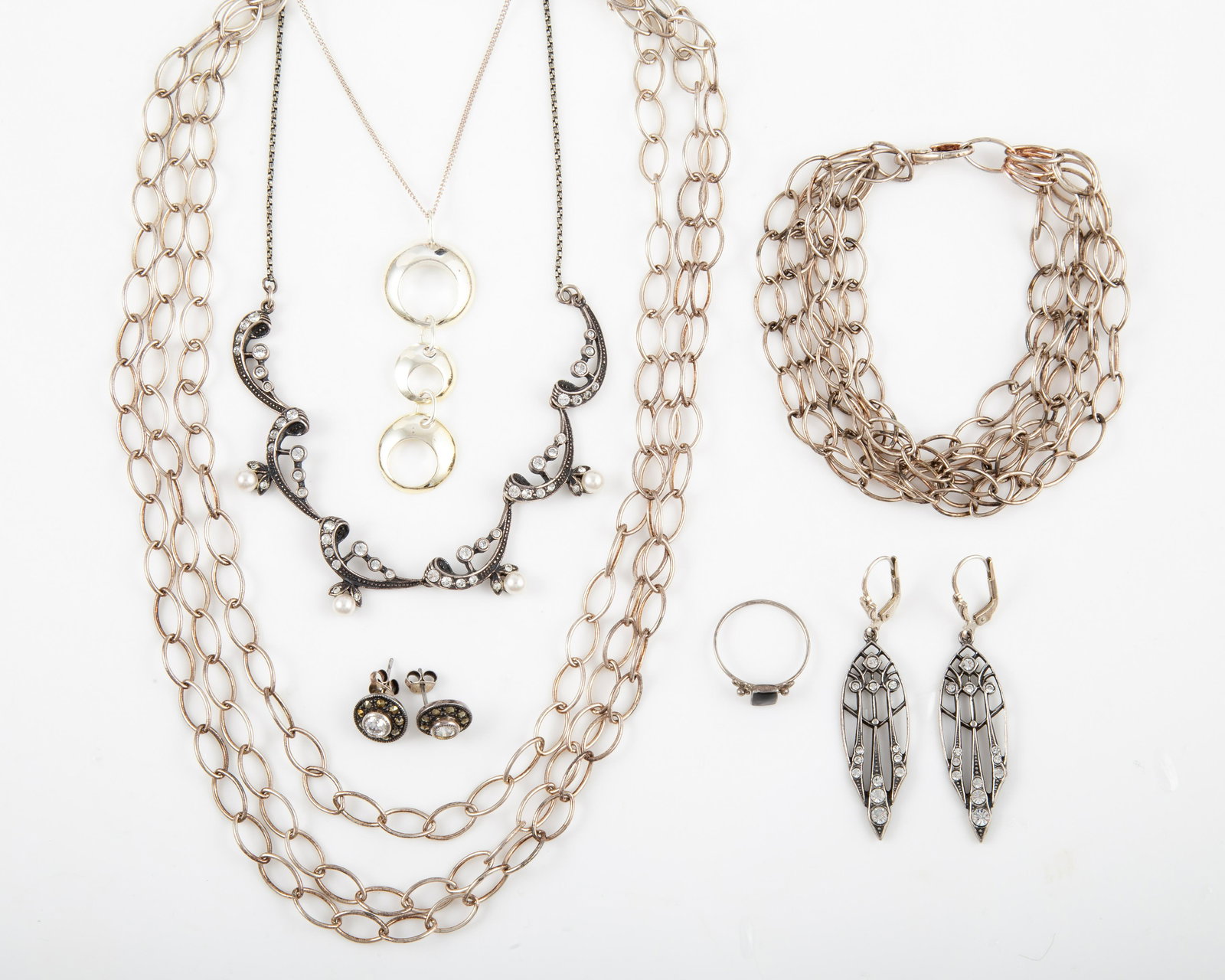 (7) PCS. CONTEMPORARY STERLING JEWELRY (1 of 7)