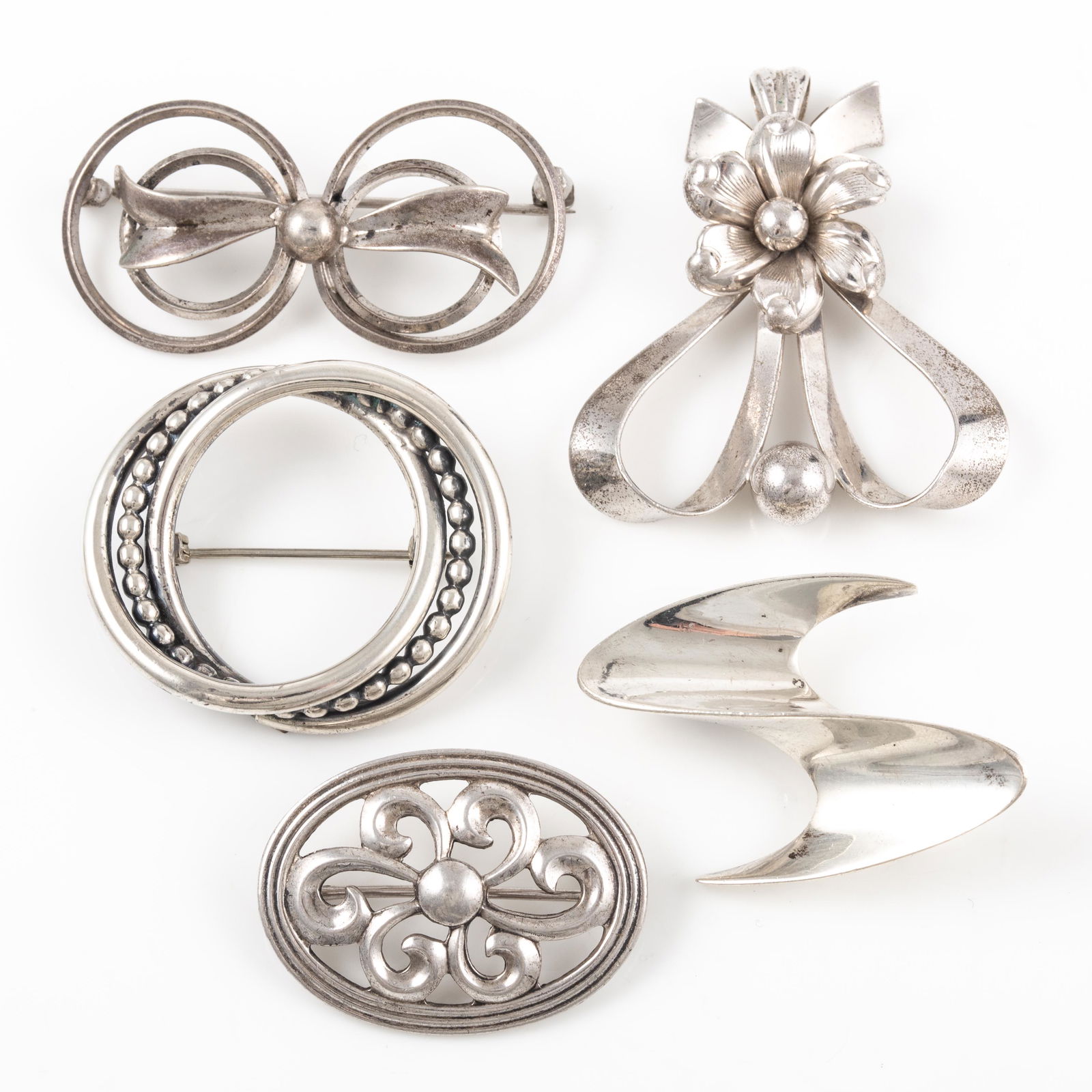 (5) STERLING SIGNED PINS / PENDANTS (1 of 7)