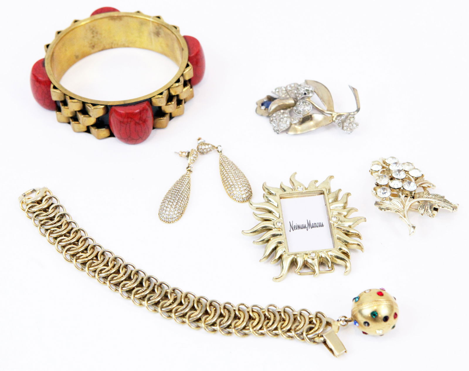 (6) PCS. COSTUME JEWELRY & FRAME (1 of 6)