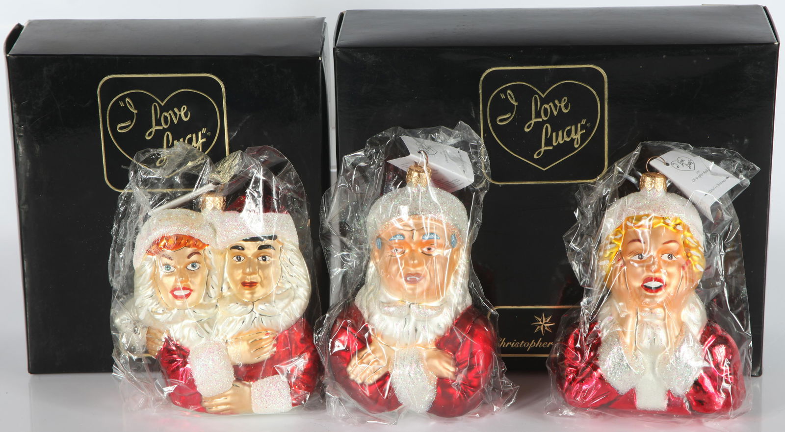 (2) CHRISTOPHER RADKO I LOVE LUCY ORNAMENTS (1 of 7)