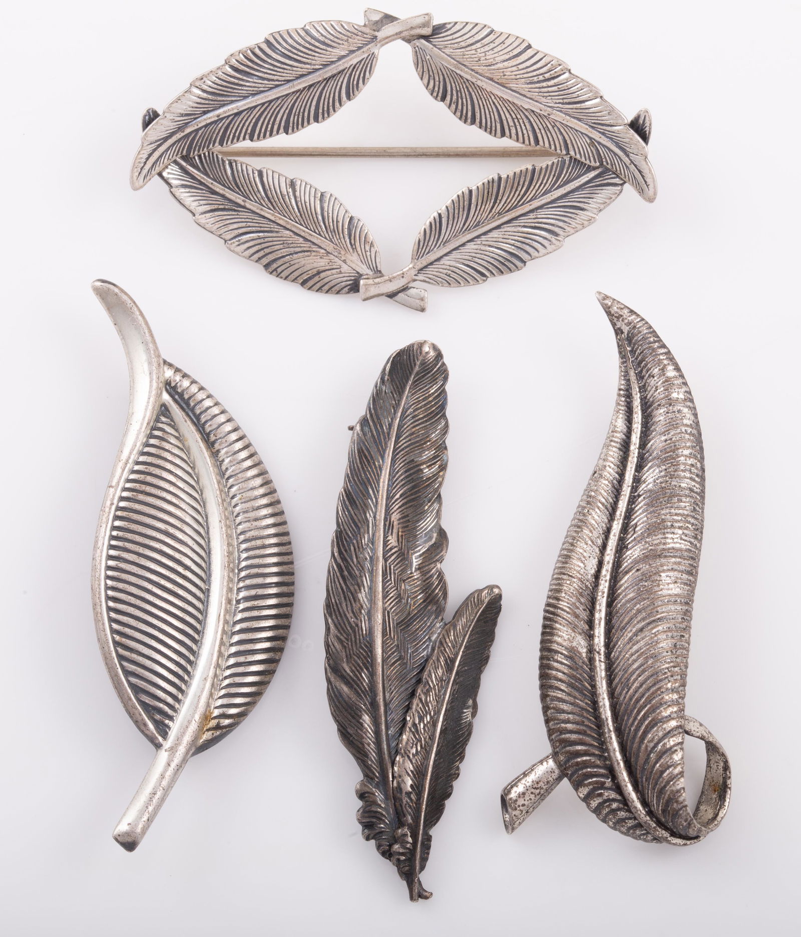 (4) DESIGNER STERLING BROOCHES (1 of 8)