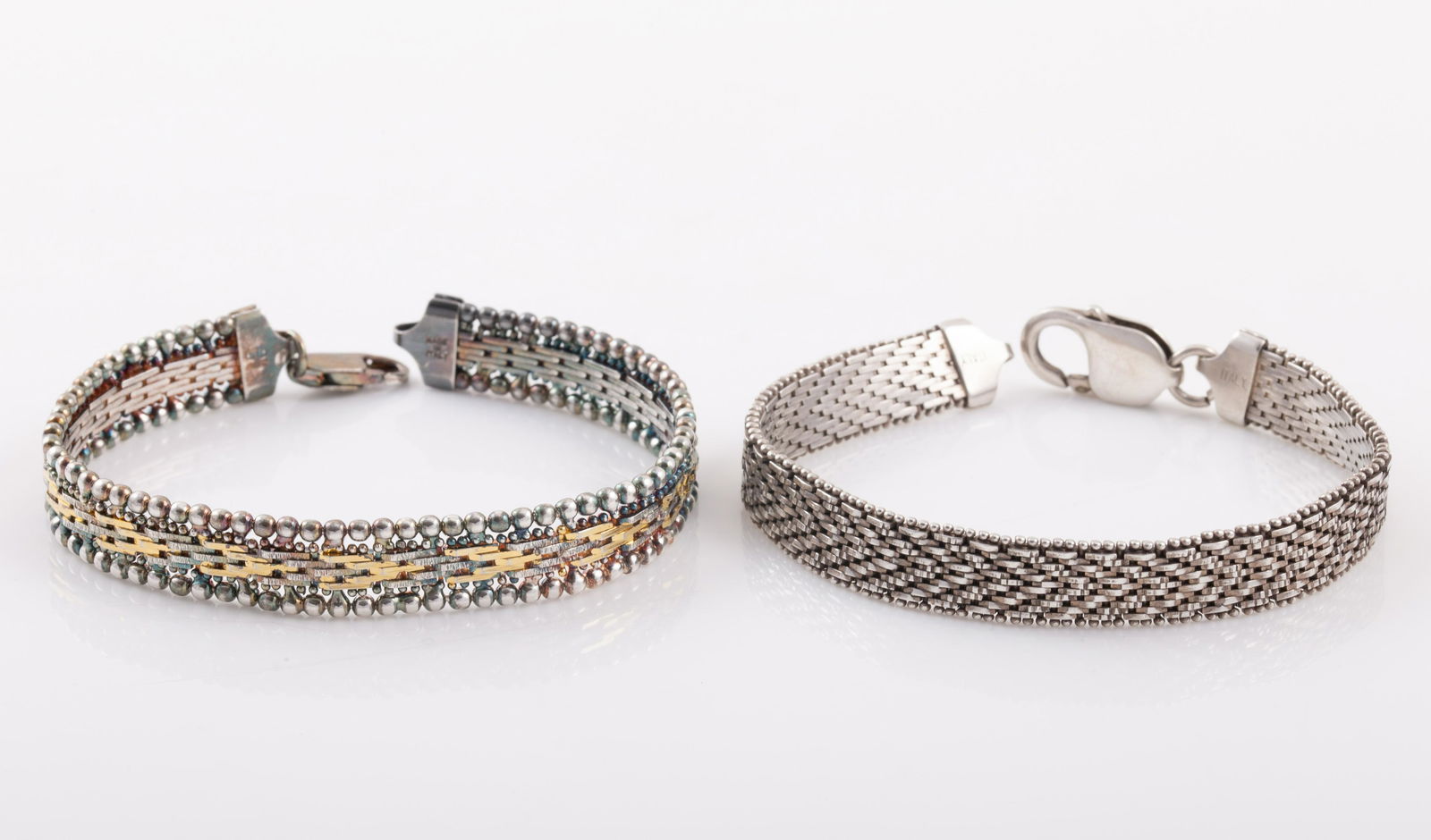 (2) STERLING MESH BRACELETS (1 of 6)
