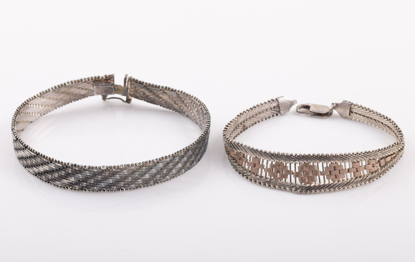 (2) STERLING MESH BRACELETS (1 of 6)