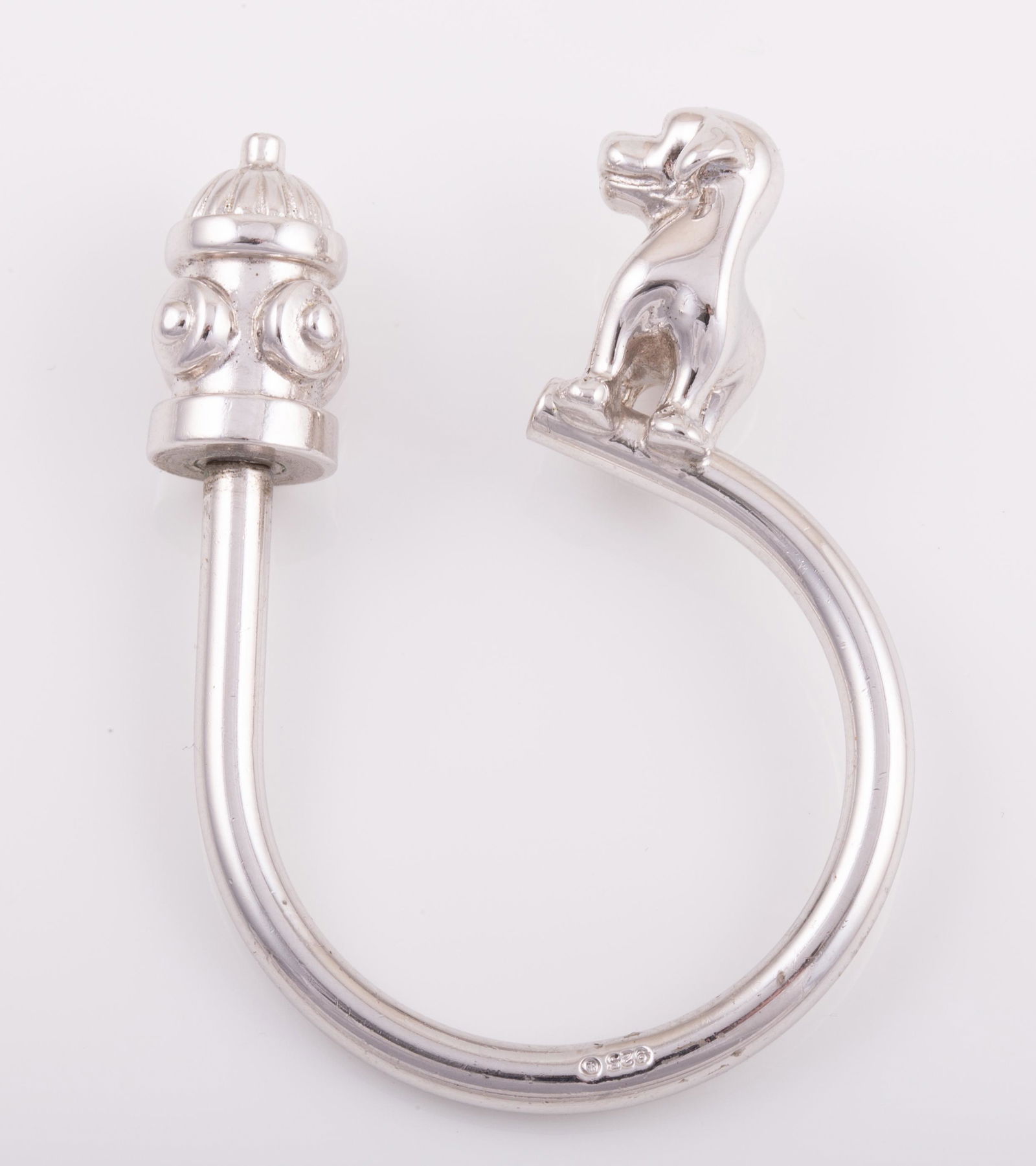 FIGURAL STERLING KEY RING (1 of 4)